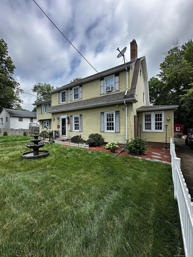 54 Carmel St, Hamden, CT 06518 - view of front of property featuring a chimney