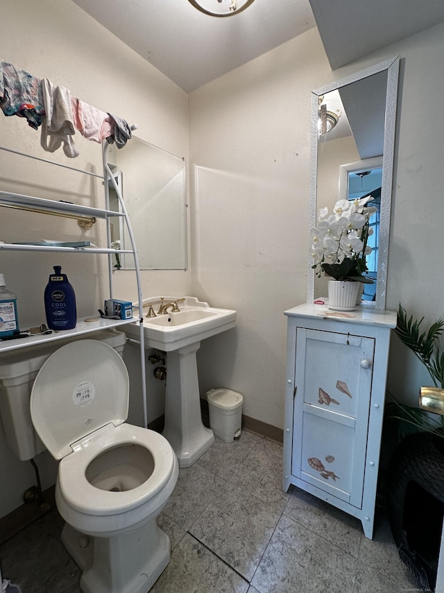 54 Carmel St, Hamden, CT 06518 - bathroom with toilet and tile patterned flooring