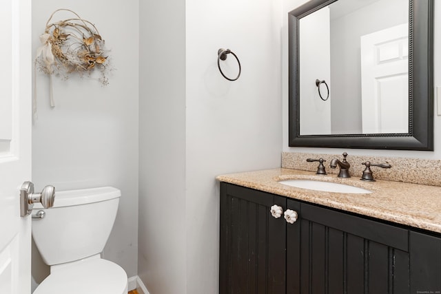 41 Arlington Rd, Stamford, CT 06902 - half bathroom with vanity and toilet