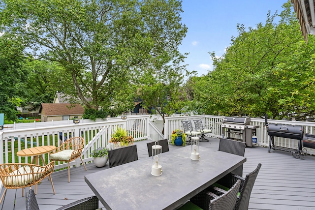 41 Arlington Rd, Stamford, CT 06902 - deck featuring outdoor dining area and area for grilling
