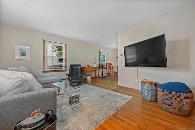 6 Fern St, Norwalk, CT 06854 - living room featuring wood finished floors and plenty of natural light