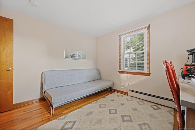 6 Fern St, Norwalk, CT 06854 - sitting room featuring baseboard heating and wood finished floors