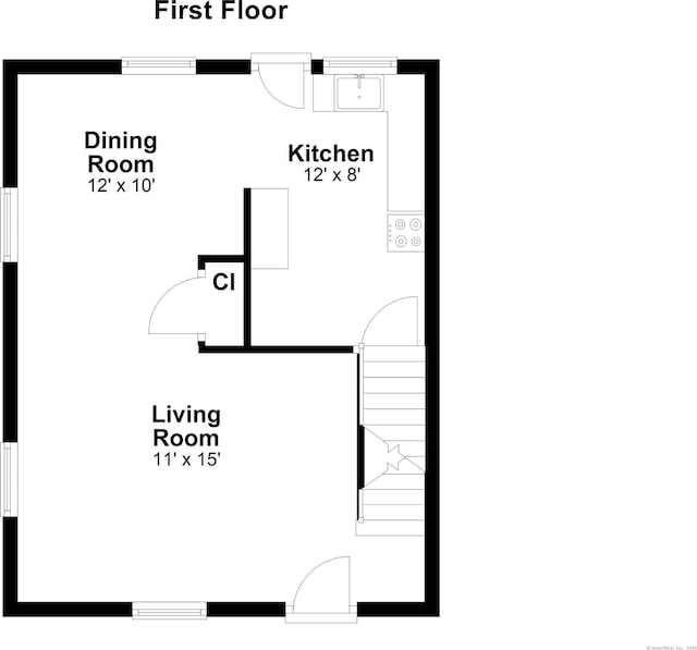 6 Fern St, Norwalk, CT 06854 - view of floor plan / room layout