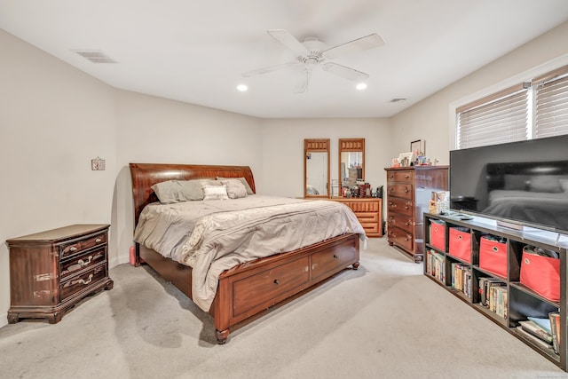 28 Aldo Dr, Woodbridge, CT 06525 - bedroom with light carpet, ceiling fan, and recessed lighting