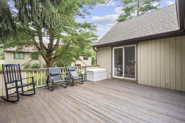 518 Iroquois Ln Unit A, Stratford, CT 06614 - view of wooden terrace