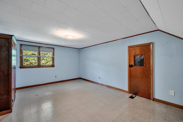 33 Hazel Ave, Naugatuck, CT 06770 - spare room with baseboards and ornamental molding
