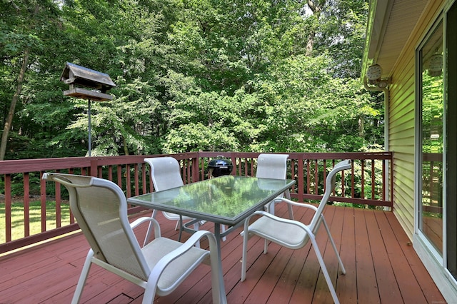 67 Nicole Dr, Naugatuck, CT 06770 - wooden deck featuring outdoor dining space