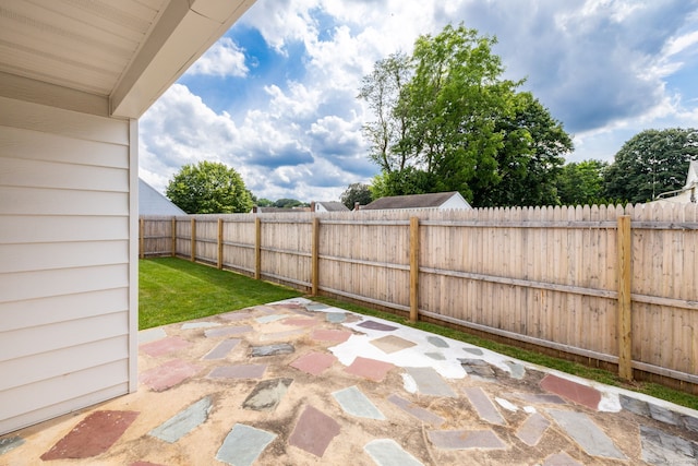 51 Euston St, New Britain, CT 06053 - fenced backyard featuring a patio