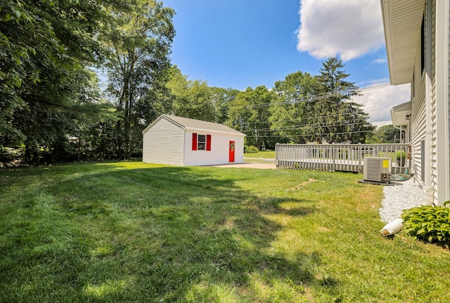 64 Ridgefield Rd, Wallingford, CT 06492 - view of green lawn with an outdoor structure