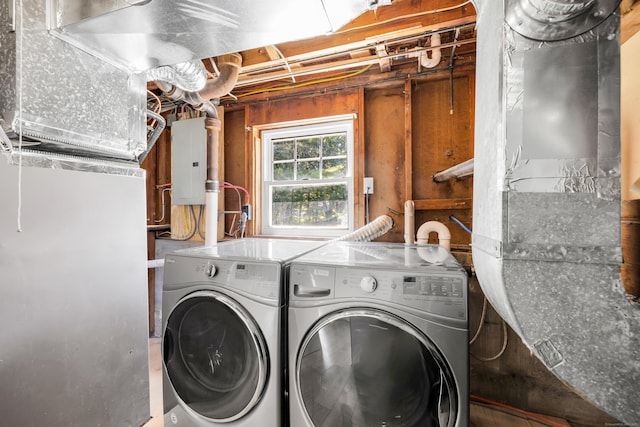 64 Ridgefield Rd, Wallingford, CT 06492 - laundry area with washer and dryer and electric panel