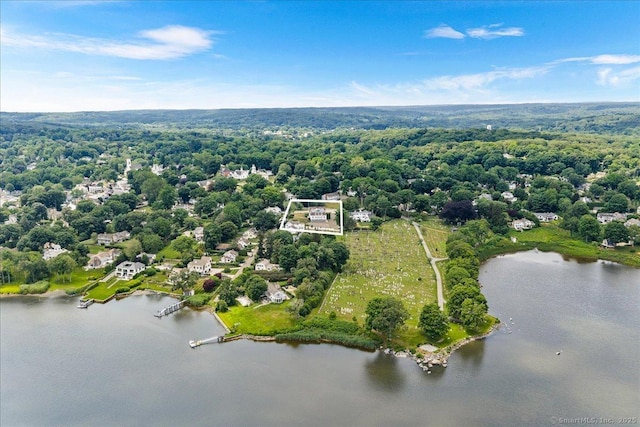 31 N Main St, Essex, CT 06426 - aerial view of property's location with property boundaries highlighted and a nearby body of water