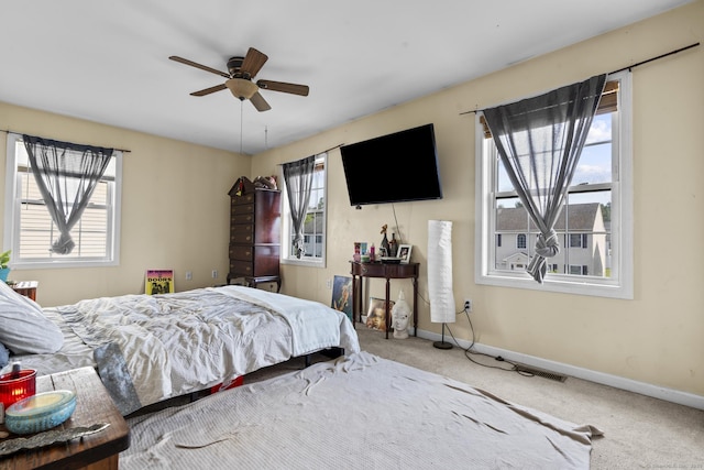 20 Society Hill Rd, Waterbury, CT 06704 - bedroom featuring carpet flooring, multiple windows, and ceiling fan