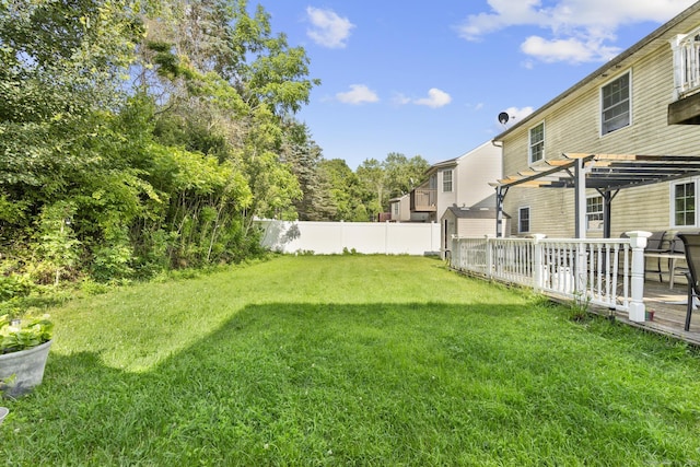 20 Society Hill Rd, Waterbury, CT 06704 - view of yard with a pergola, a shed, and a deck
