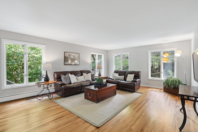 223 N St, Ridgefield, CT 06877 - living room featuring light wood-type flooring