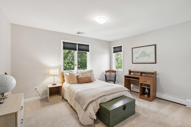 223 N St, Ridgefield, CT 06877 - bedroom with a baseboard radiator and light carpet