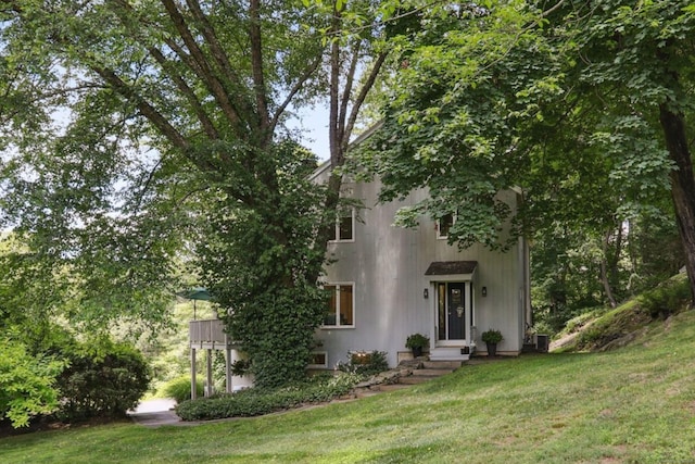 223 N St, Ridgefield, CT 06877 - view of front of home featuring a front yard