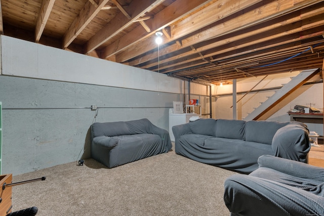 279 Annelise Ave, Southington, CT 06489 - unfinished basement with stairway
