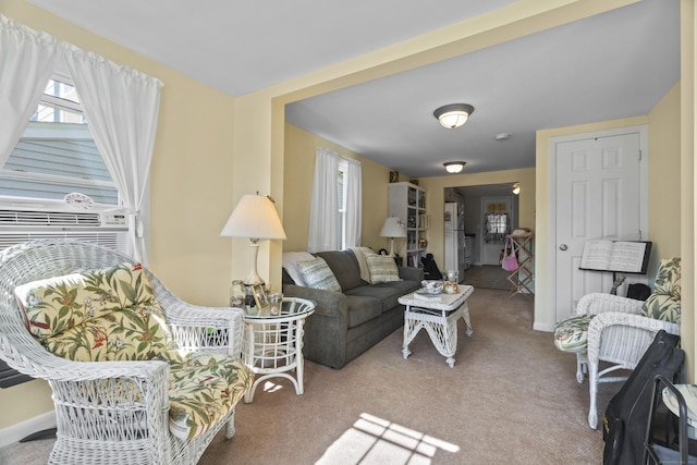 30 Hartford Ave Unit A, Old Lyme, CT 06371 - living area featuring plenty of natural light and carpet flooring