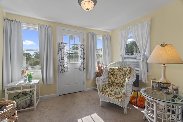 30 Hartford Ave Unit A, Old Lyme, CT 06371 - carpeted foyer featuring plenty of natural light and cooling unit