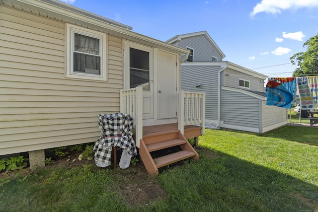 30 Hartford Ave Unit A, Old Lyme, CT 06371 - rear view of property with a lawn