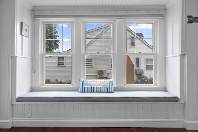 30 New Britain Rd, Old Lyme, CT 06371 - detailed view of wood finished floors, ornamental molding, and radiator heating unit