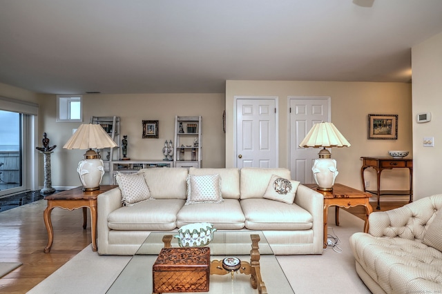 2 Old Town Hwy Unit 45, East Haven, CT 06512 - living area with wood finished floors