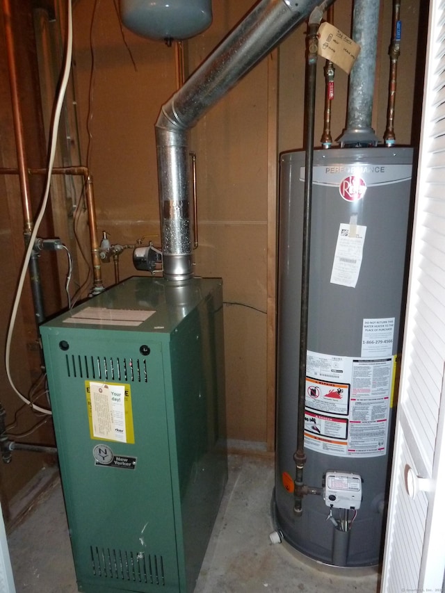83 Nutmeg Dr, Torrington, CT 06790 - utilities with water heater and a heating unit