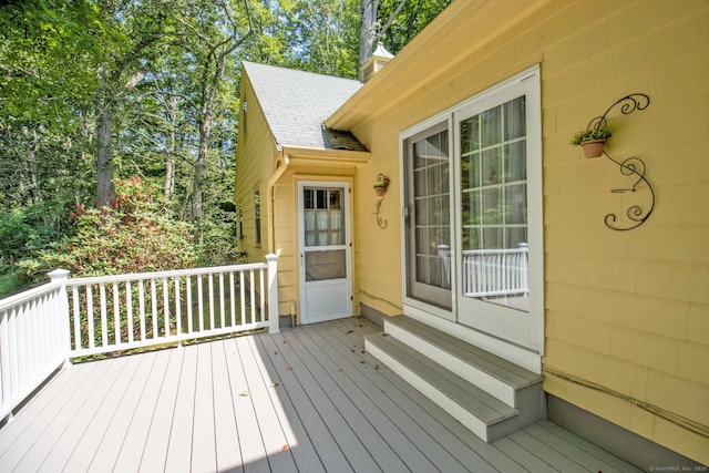 841 S Curtis St, Meriden, CT 06450 - wooden deck featuring entry steps