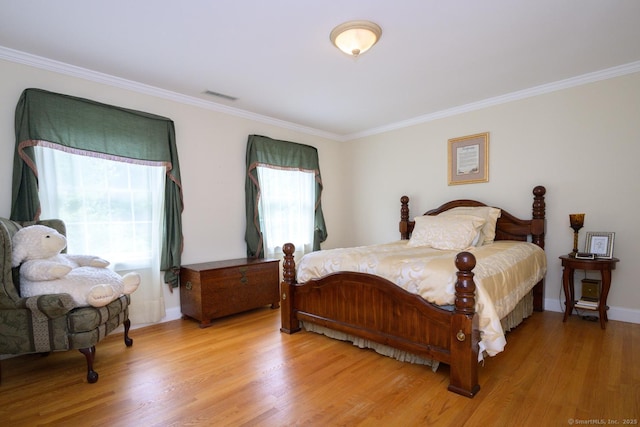 20 Portage Xing, Farmington, CT 06032 - bedroom featuring ornamental molding and light wood-style floors