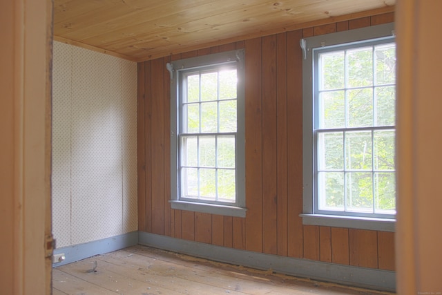 940 Saybrook Rd, Haddam, CT 06438 - empty room featuring wood ceiling and light wood finished floors