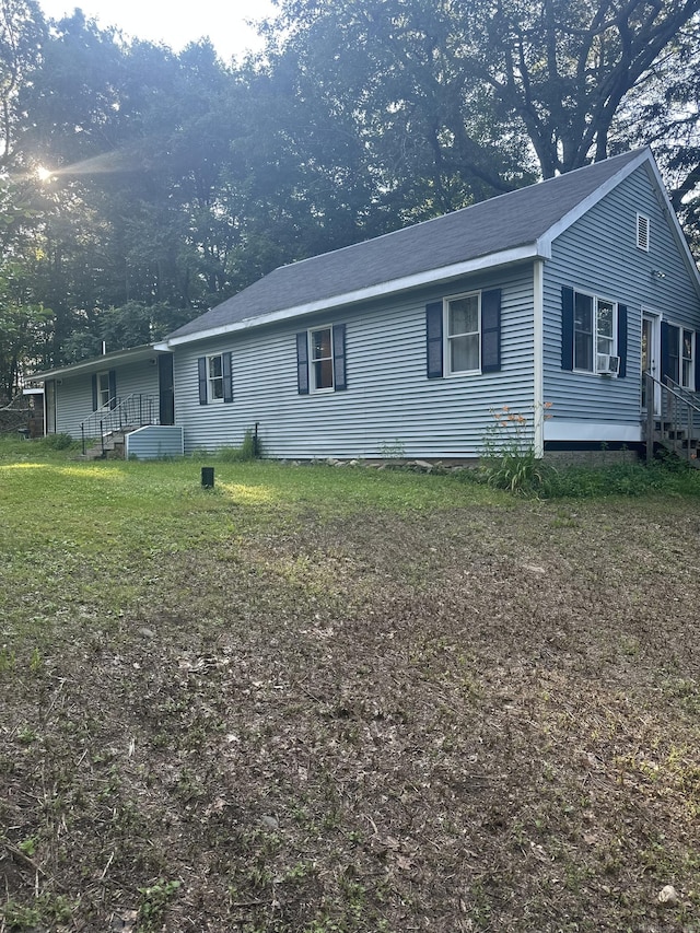 25 Goose Green Rd, Barkhamsted, CT 06063 - view of property exterior featuring a lawn