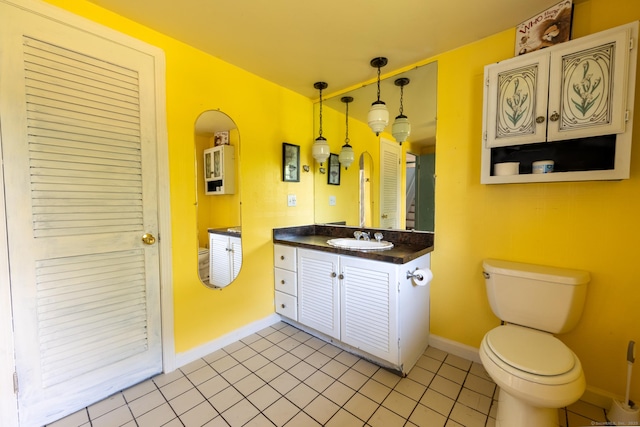 102 Vista Dr, East Haven, CT 06512 - bathroom with vanity and tile patterned flooring