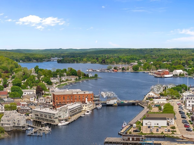2 Ashby St, Groton, CT 06355 - aerial view of a large body of water and a forest