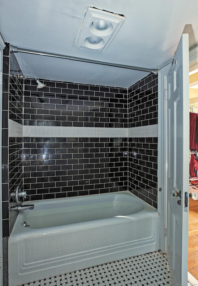 53 Haviland St, Bristol, CT 06010 - full bathroom with shower / tub combination, a closet, and tile patterned flooring