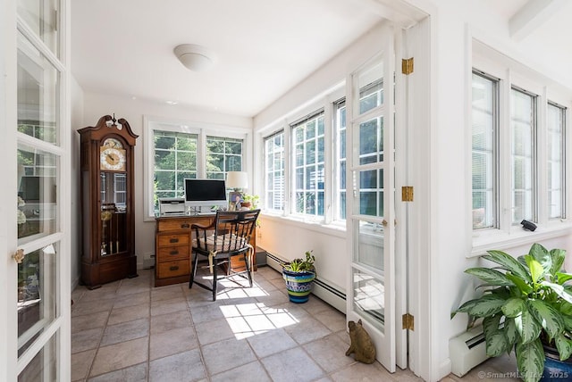 6 Trolley Xing, Old Saybrook, CT 06475 - office featuring a baseboard radiator