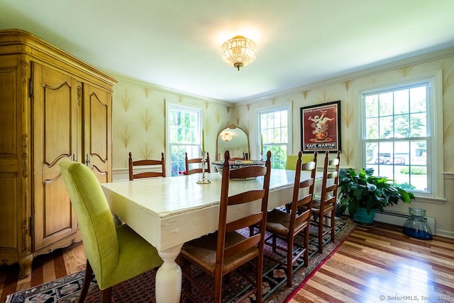 6 Trolley Xing, Old Saybrook, CT 06475 - dining area featuring ornamental molding and wood finished floors