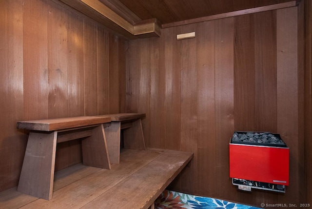 6 Trolley Xing, Old Saybrook, CT 06475 - sauna with wood walls and wood ceiling