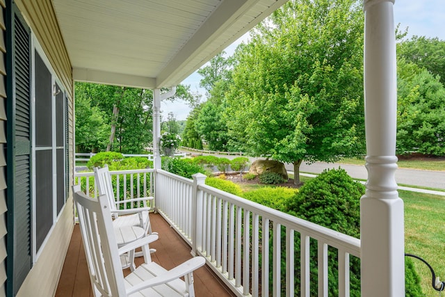 199 Meadow Brook Rd Unit 199, Oxford, CT 06478 - porch featuring view of wooded area