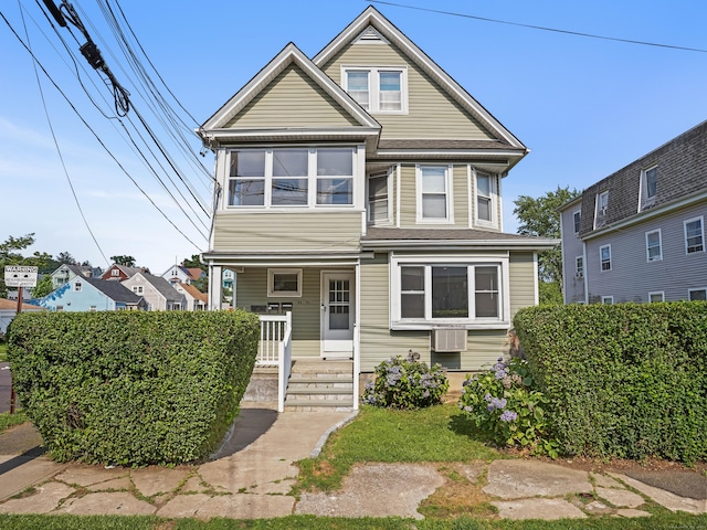 88 Amsterdam Ave, Bridgeport, CT 06606 - view of front of house with covered porch