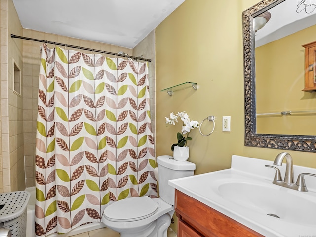 88 Amsterdam Ave, Bridgeport, CT 06606 - full bathroom featuring vanity and curtained shower