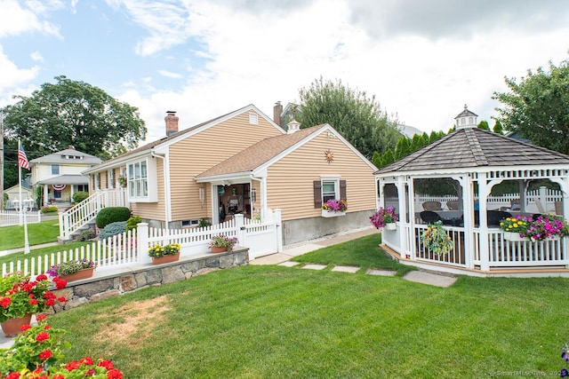 2 Oak Ter, Stratford, CT 06614 - back of house with a gazebo
