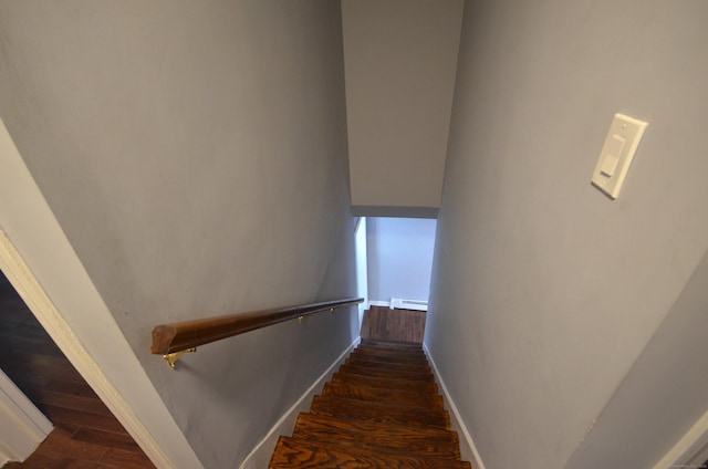 171 Wake St, Bridgeport, CT 06610 - staircase featuring wood finished floors and a baseboard heating unit