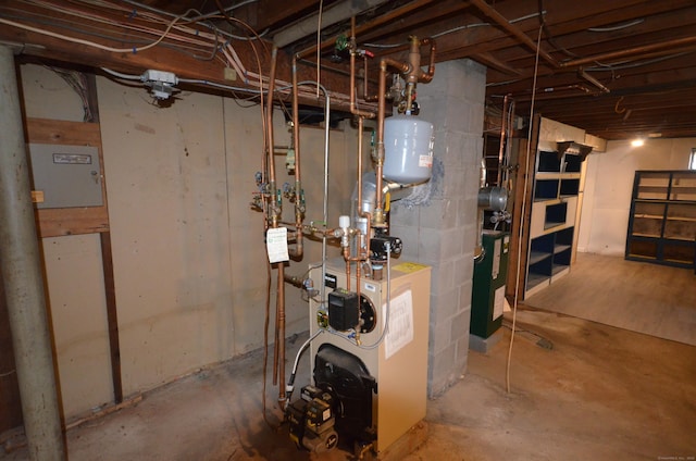 335 Wiklund Ave, Stratford, CT 06614 - utility room with a heating unit