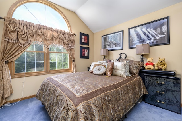 491 Hammertown Rd, Monroe, CT 06468 - carpeted bedroom featuring lofted ceiling and baseboards