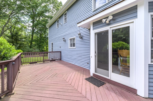 491 Hammertown Rd, Monroe, CT 06468 - view of wooden terrace