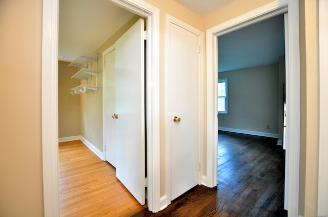 47 Westwood Dr, Simsbury, CT 06070 - hallway with wood finished floors and baseboards