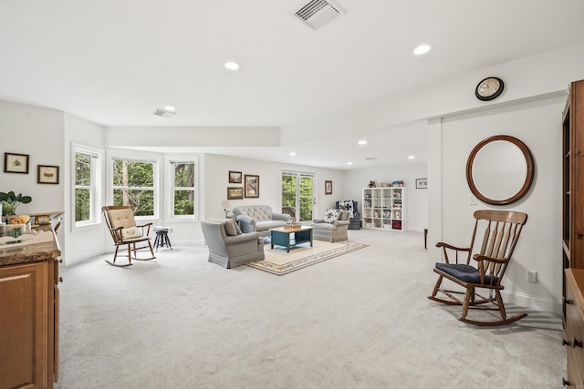 39 Emily Way Unit 39, West Hartford, CT 06107 - living area featuring carpet flooring and recessed lighting