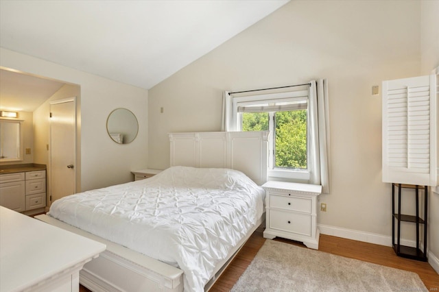 80 Tuckie Rd, Windham, CT 06280 - bedroom featuring lofted ceiling and dark wood-type flooring