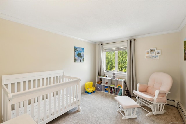 80 Tuckie Rd, Windham, CT 06280 - bedroom featuring carpet, ornamental molding, and a crib