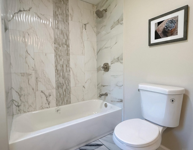 2125 Shepard Ave, Hamden, CT 06518 - bathroom featuring marble finish flooring and bathtub / shower combination